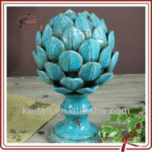 Blue crackle glazing ceramic home decoration lotus